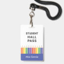 Search for student badges Student hall pass