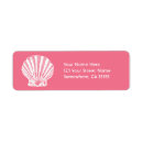 Search for beach return address labels Seashell