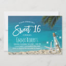 Search for message in a bottle invitations Tropical