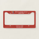 Search for red license plate frames Simple