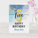 Search for boys 5th birthday cards For him
