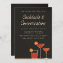 Search for retro cocktail party invitations Black