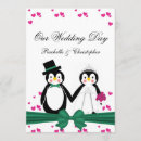 Search for penguin wedding invitations Cute