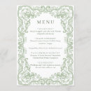 Search for vintage wedding menus Toile de jouy