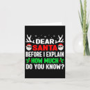 Search for dear santa i can explain cards Snow