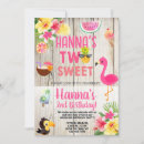 Search for 2nd flamingo birthday invitations Hawaiian