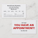 Search for for psychologist appointment cards Psychiatrist