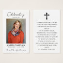 Search for religious funeral prayer cards Cross