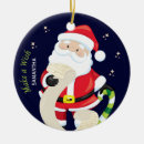 Search for make a wish ornaments Santa claus