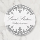 Search for sweet 16 favor tags Winter wonderland