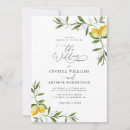 Search for lemon wedding invitations Elegant script