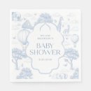 Search for blue toile napkins Baby shower