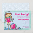 Search for winter pool party invitations Snow