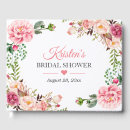 Search for bridal shower guest books Botanical
