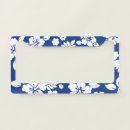 Search for floral license plate frames Blue