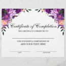 Search for purple awards Certificate of completion