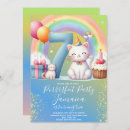 Search for girls 7th birthday invitations Cute