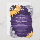 Search for rustic purple sunflower wedding invitations Wood