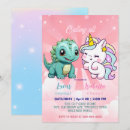 Search for dragon unicorn birthday invitations Party