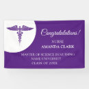 Search for purple graduation banners Nurse