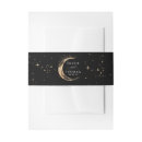 Search for black wedding invitation belly bands Black and gold