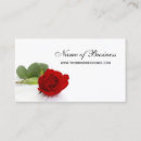 Search for red rose business cards Floral