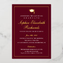 Search for maroon and gold graduation invitations College grad