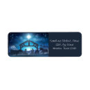 Search for religious christmas return address labels Blue