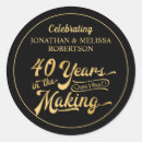 Search for 40th anniversary stickers Retro