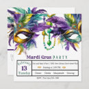 Search for mardi gras invitations Gold