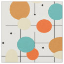 Search for geometric circle patterns fabric Mid century modern
