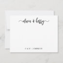 Search for wedding note cards Black and white