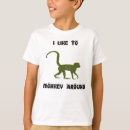 Search for funny monkey kids tshirts Wild animals