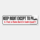 Search for left lane bumper stickers Road rage