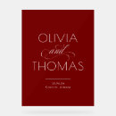 Search for red wedding signs Minimalist
