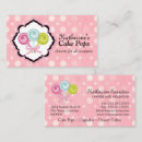 Search for cake pops business cards Elegant