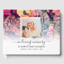 Search for floral guest books In loving memory