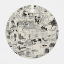 Search for newspaper ornaments Vintage