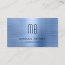 Search for metallic blue business cards Modern