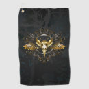 Search for skull golf towels Black