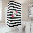 Search for black and white floral shower curtains Stripes
