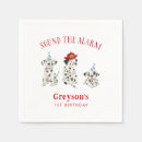 Search for firefighter napkins Sound the alarm