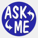 Search for information stickers Blue