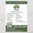 Search for lawn care flyers Tree service