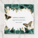 Search for emerald green butterfly Quinceanera