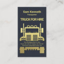 Search for semi truck business cards Trucker
