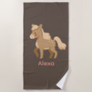 Search for horse on beach towels Girl