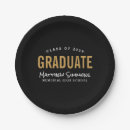 Search for graduation party plates Minimalist
