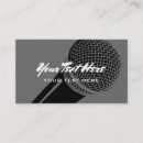 Search for microphone business cards Singer