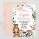 Search for girl deer birthday invitations Woodland animals